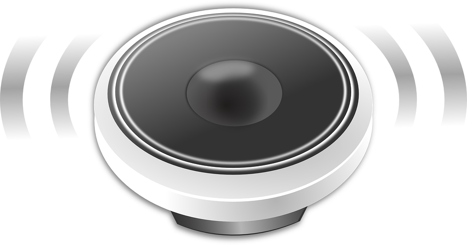 speaker playing music